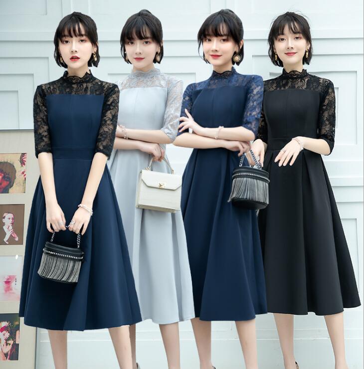 フォーマル ロングドレス 結婚式 ワンピース 大きいサイズ 小さいサイズ 成人式 二次会ドレス レディース パーティードレス ブライダル 20代30代40代50代 お呼ばれ エレガント 立ち襟 ハイネ