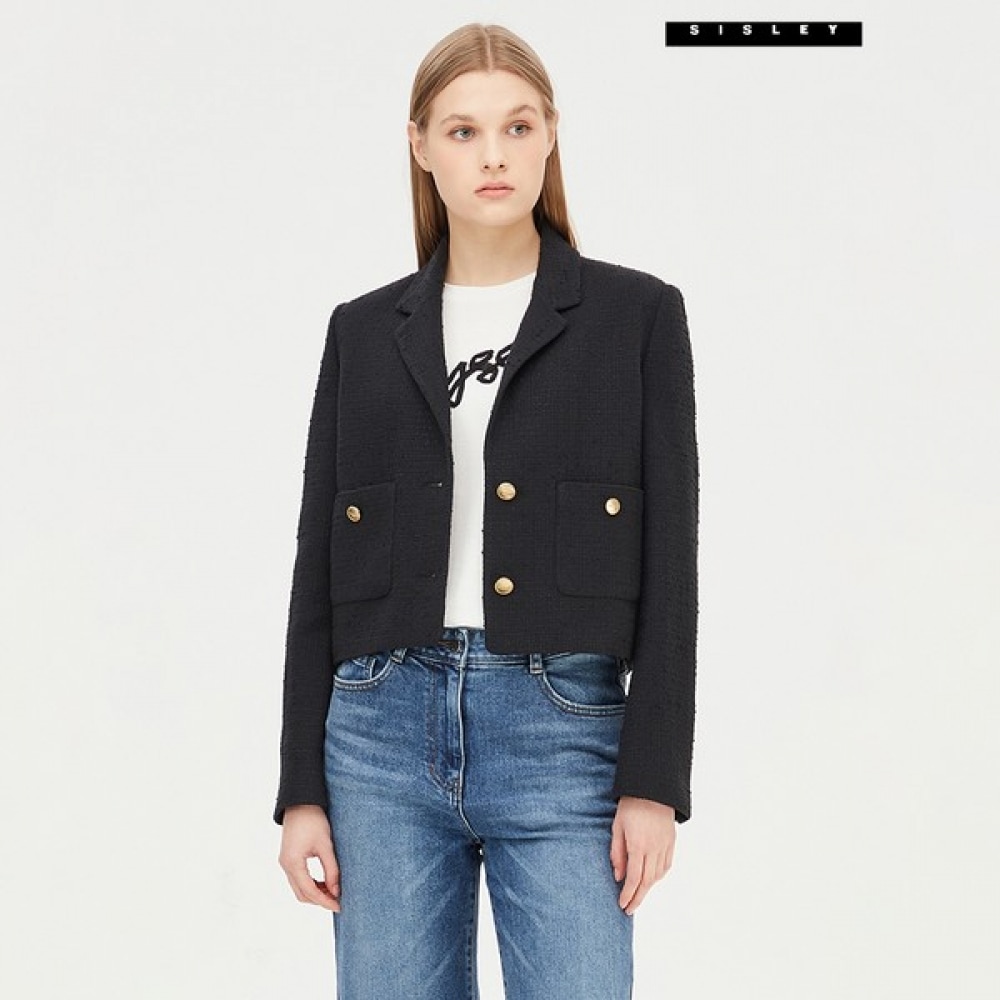 [シスレー] シスレーハーシュツイードカラージャケットSAJK35431