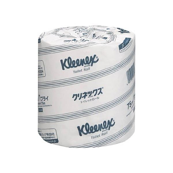 日本製紙クレシア クリネックス トイレットロール 75m シングル 1ケース(80ロール)