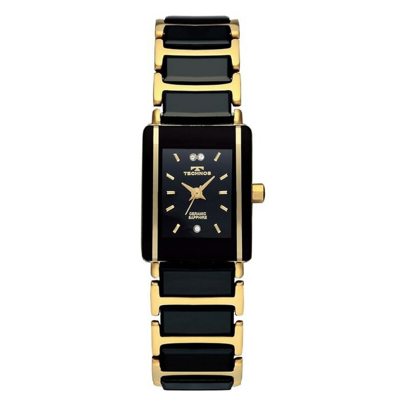 腕時計 TSL906GB レディース ブラック ブラック セラミック ステンレススチール サファイアガラス 3気圧防水