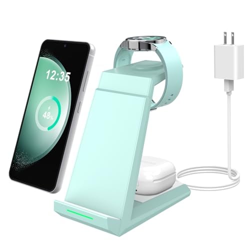 3in1 ワイヤレス充電器 NANAMI ギャラクシー専用 置くだけ充電 スタンド 急速 ギャラクシーウォッチ対応 Galaxy Z Flip/Foldシリーズ/S25/S24/S23/S22/S21 5,026円