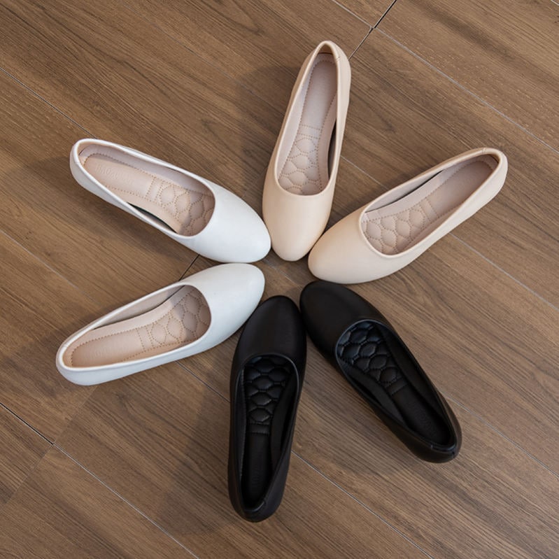 500円OFFクーポン パンプス 走れる 痛くない ラウンドトゥ ウエッジソール 4cmヒール 美脚 通勤 大きいサイズ ローヒール ウェッジパンプス ドレスシューズ ウェッジソール シンプル フォー