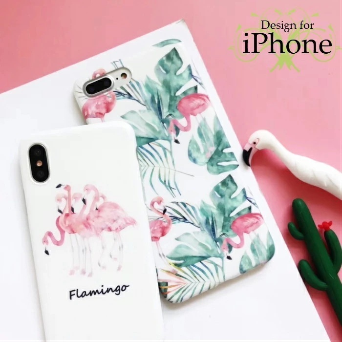 iPhone 6s 6 ケース かわいい iPhonexs iPhonex ケース カバー スマホケース 可愛い 可愛い フラミンゴ モンステラ