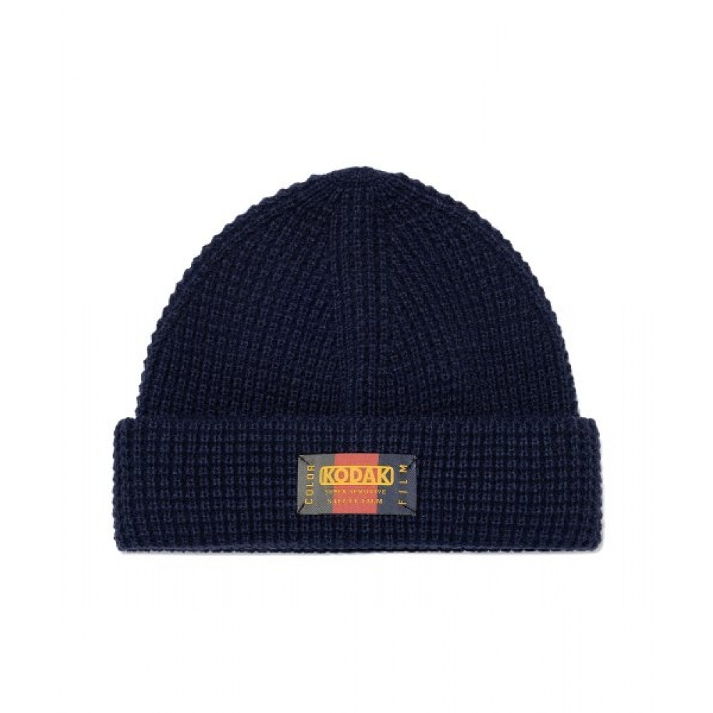 KODAK (コダック) コダックカラーワッフルビーニーネイビー