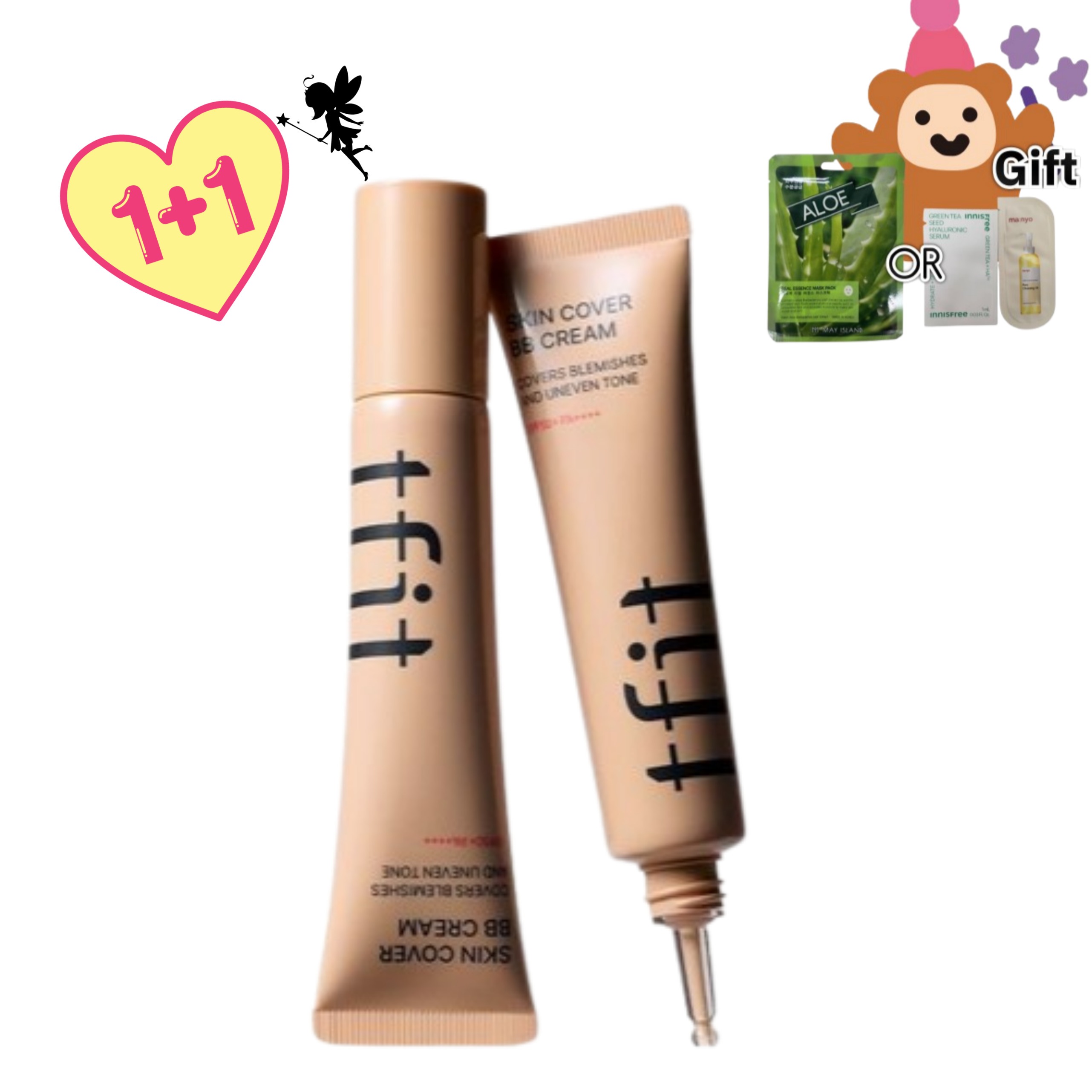 [NEW/コンシーラー級比] スキンカバー BBクリーム SPF50+ PA++++ (30g/4Colors) 1+1 韓国正規品