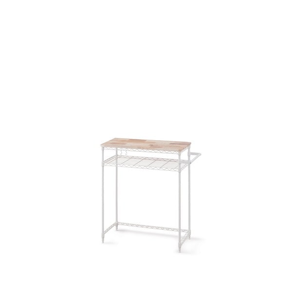 CMM-PRL7590 ホワイト カラーメタルラック ペール上ラック ロータイプ ホワイト メーカー直送