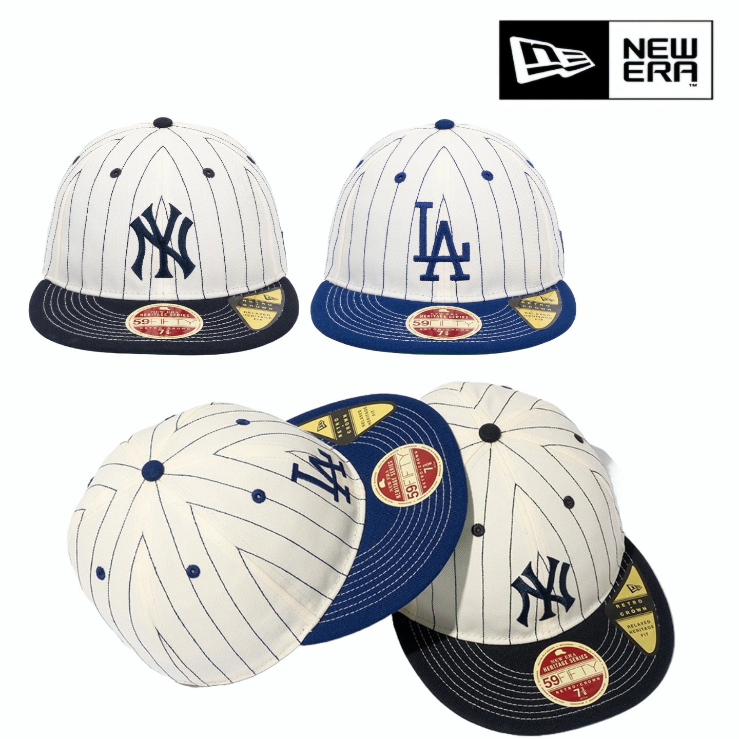 MLB COOPERS TOWN HERITAGE, 2025 MLB クーパーズタウン ヘリテージ レトロ クラウン LAドジャース ニューヨークヤンキース 野球帽子 一字チェン