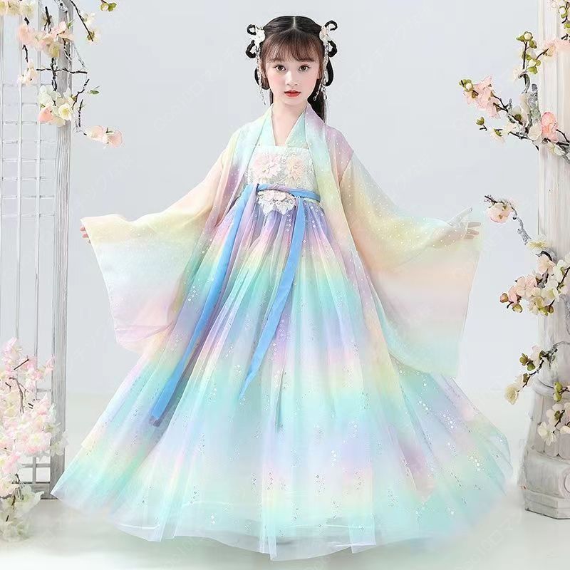 【2024新品追加】【最安値挑戦】新入荷春夏秋と冬フルセットに刺繍漢服馬面服レディースワンピース/漢服 コスプレ/漢服子供用-38