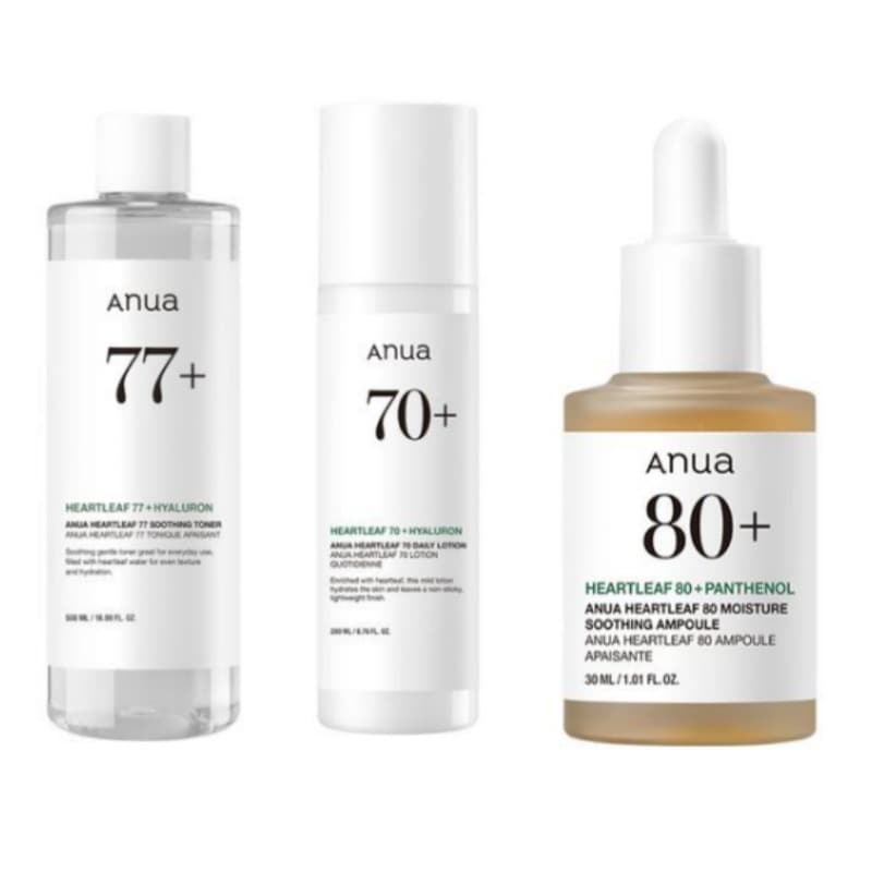 ハートリーフ 3点セット（トナー500ml＋ローション200ml＋アンプル30ml）韓国コスメ