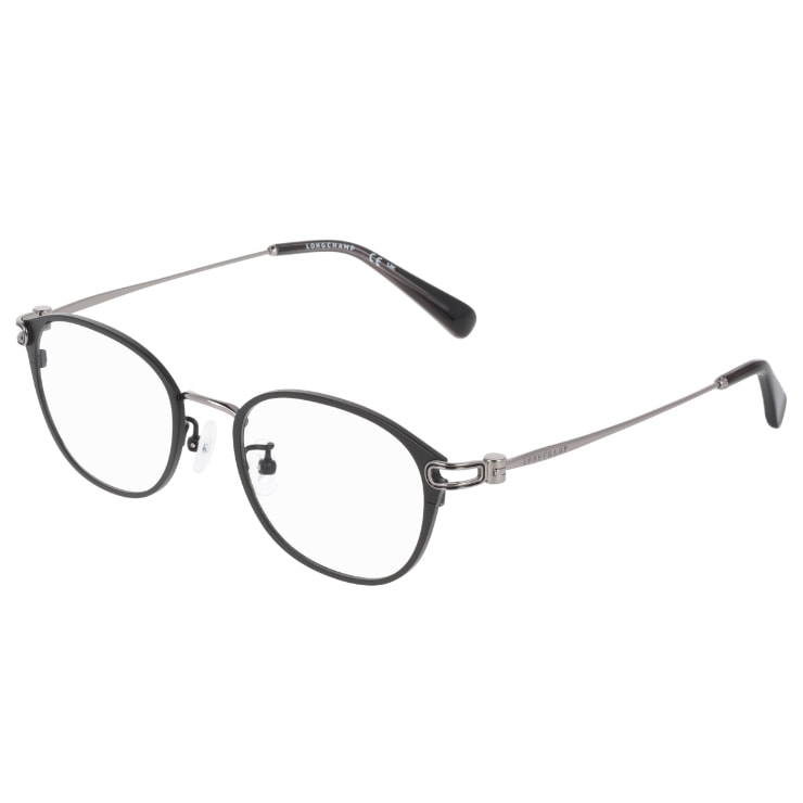 レディース メガネ lo2177lbj-002 48mm 眼鏡 かわいい おしゃれ 軽量 オーバル ボストン型 チタン ブラック 黒縁 黒ぶち フレーム FEMALE