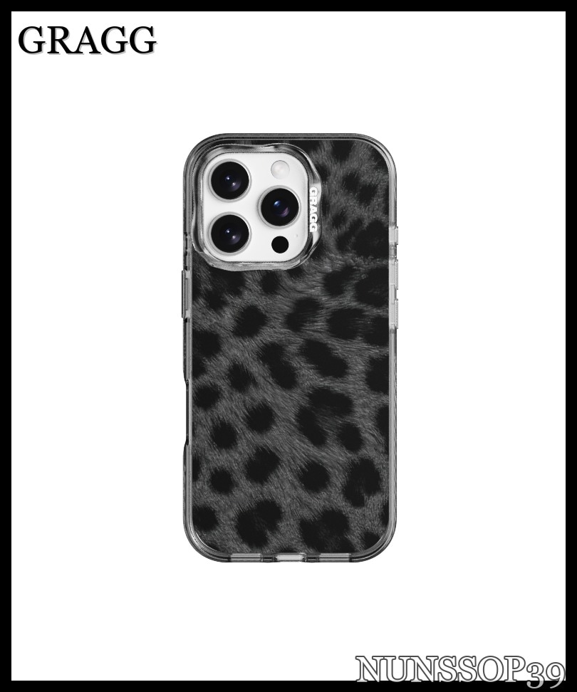 GRAGG MAGSAFE LAYERS FRAME CASE CLEAR BLACK - ASH TEXTURE