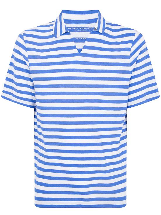 MAJESTIC FILATURES Men Polo Shirts M611 HP0 119 1111 MARINE