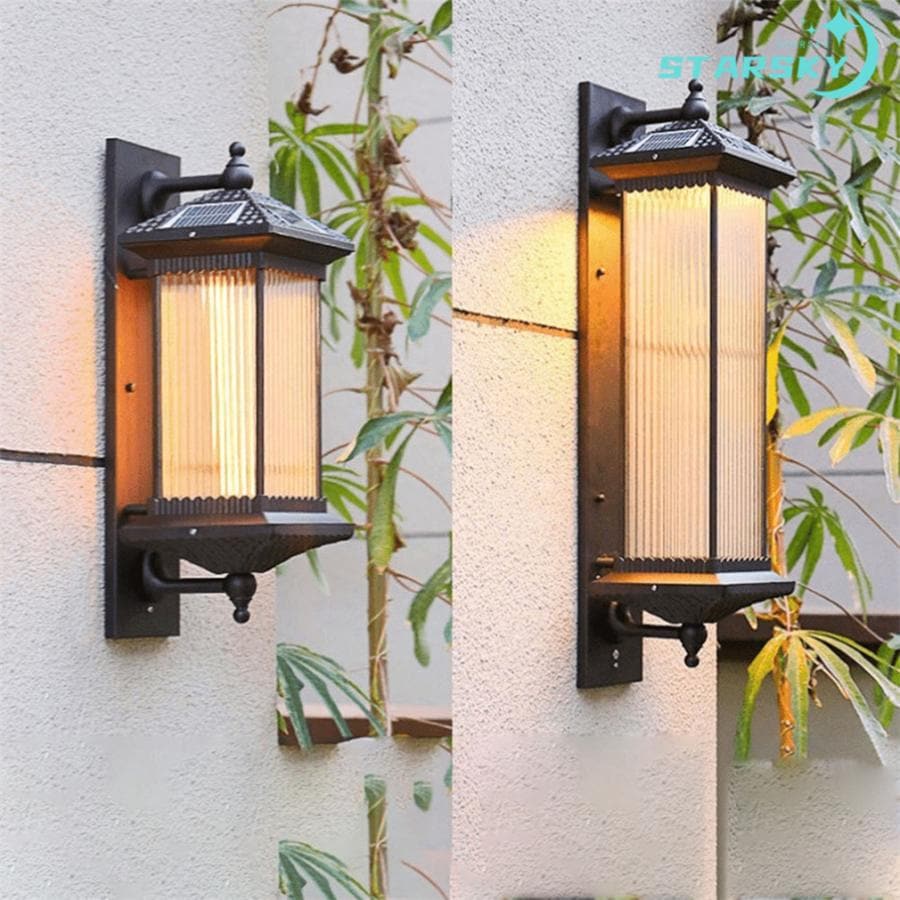 ソーラーライト LED 壁掛け 屋外 和風 おしゃれ 明るい 防水 防雨 耐用性 ガーデンライト 省エネ 耐久性 柔らかい ガーデン 庭 外灯 玄関 壁掛け灯