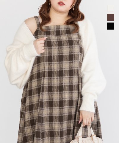 大きいサイズ レディース LL 3L 4L XL XXL XXXL CLETTEオリジナルシャギーニットボレロ