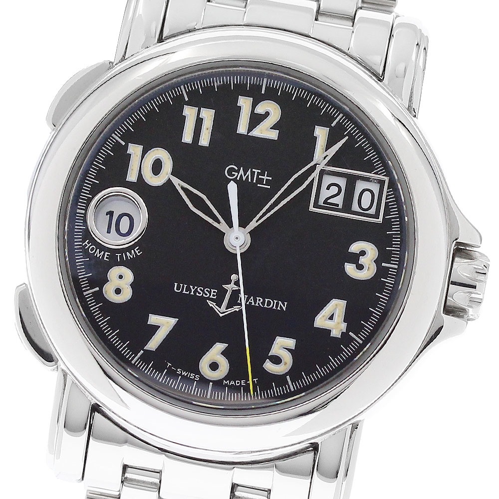 ユリス・ナルダン Ulysse Nardin 223-22 サンマルコ GMT ビッグデイト 自動巻き ボーイズ _949613【中古】