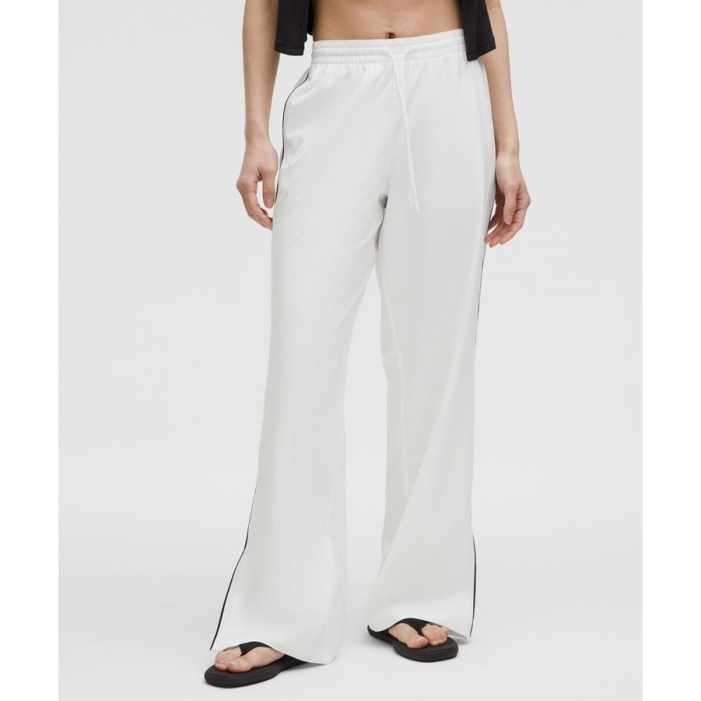 コートライバルワイドレッグトラックパンツ*裏地付きアジアンフィット-WHT/CLBL