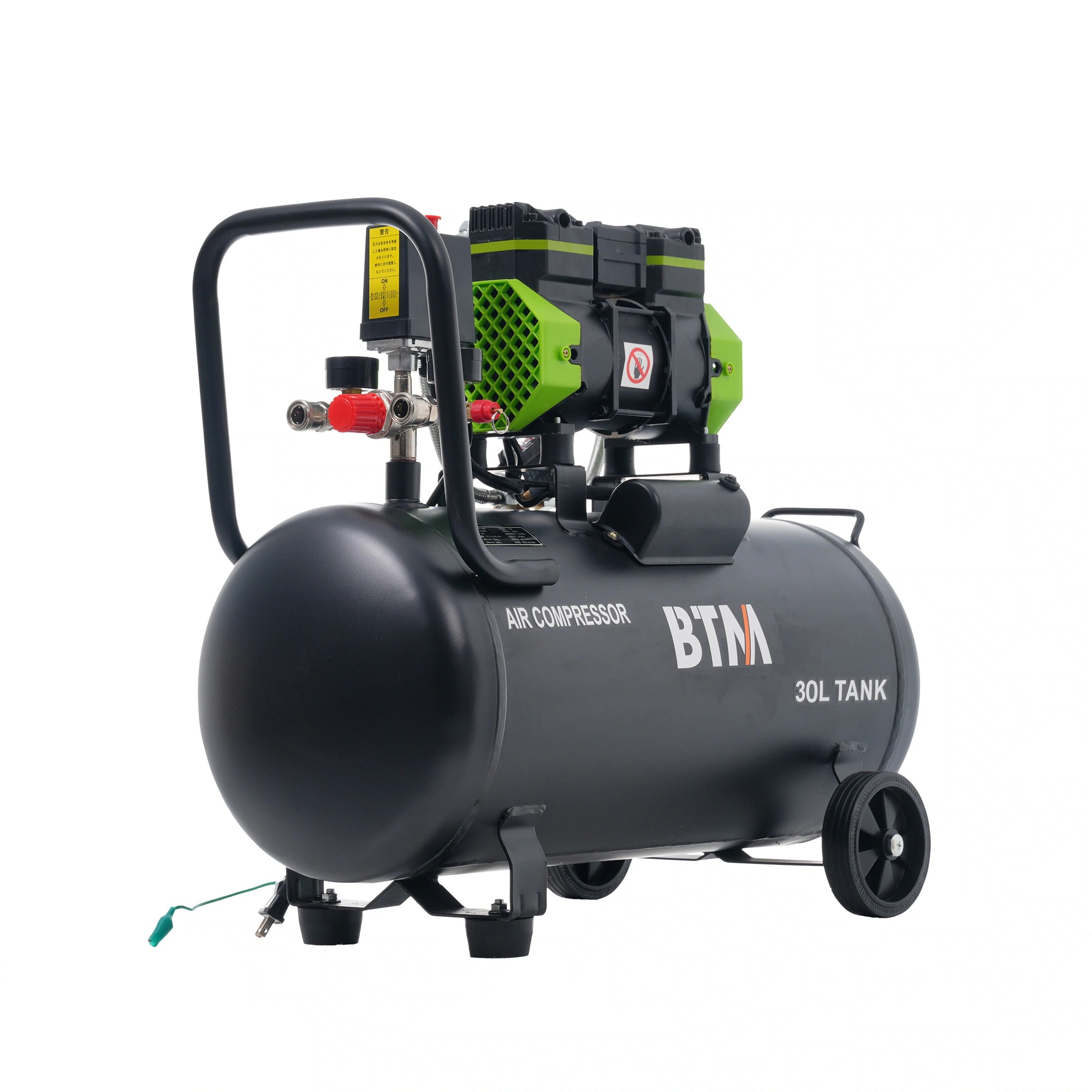 国内入荷済 【30L ブラック】エアーコンプレッサーエアコンプレッサー静音 ハイパワー 高速充填 オイルレス コンプレッサー 業務用 DIY 空気入れ 14,005円