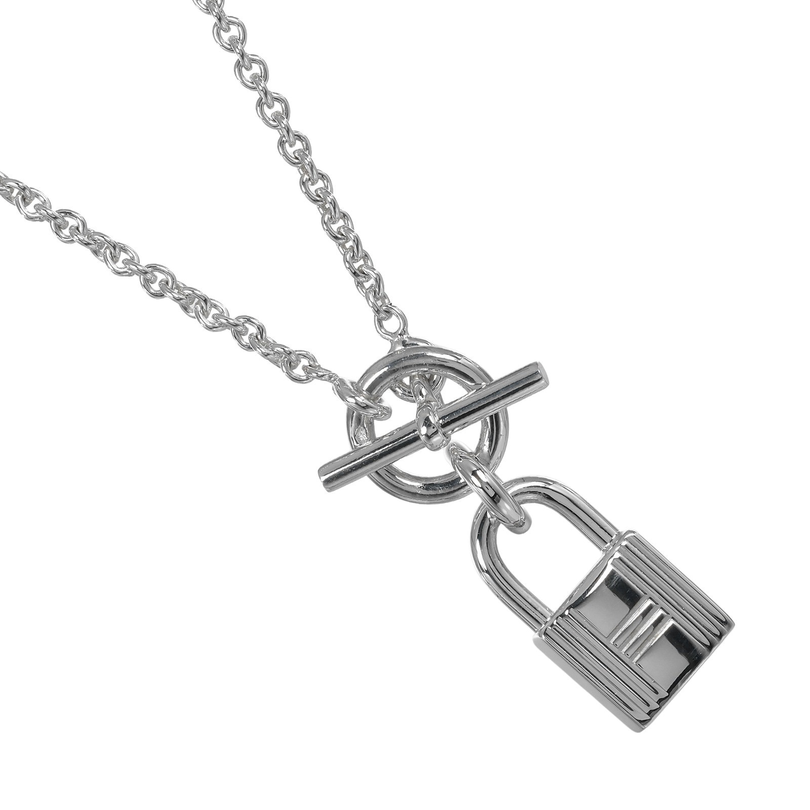 カデナ アミュレット ネックレス シルバー925 約12.16g レディース 中古品 Aランク