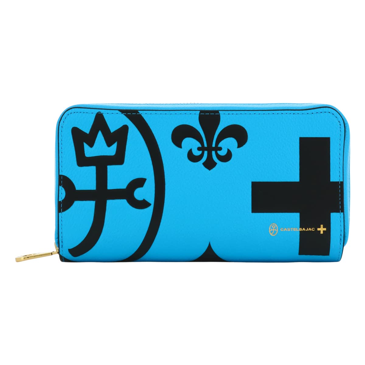 [カステルバジャック] ラウンドファスナー長財布 小銭入れあり ネゼル 081603 ブルー(BLU)