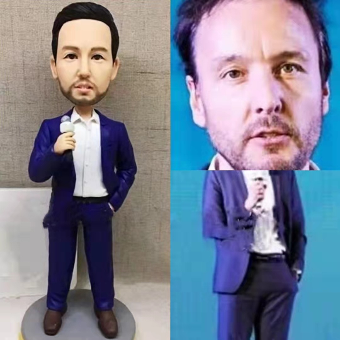 【オーダーメイド】3D肖像画 似顔絵 写真 人形 フィギュア 友達 同僚 先輩 上司 誕生日 退職 送別 定年 プレゼント