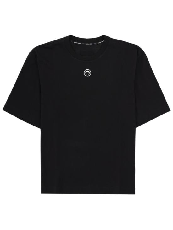 MARINE SERRE Men T-Shirts MTT077A CJER0009BK99 Black