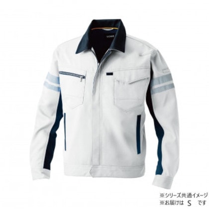 桑和 9664 長袖ブルゾン(反射材付き) Sサイズ シルバーグレー(22) SOWA