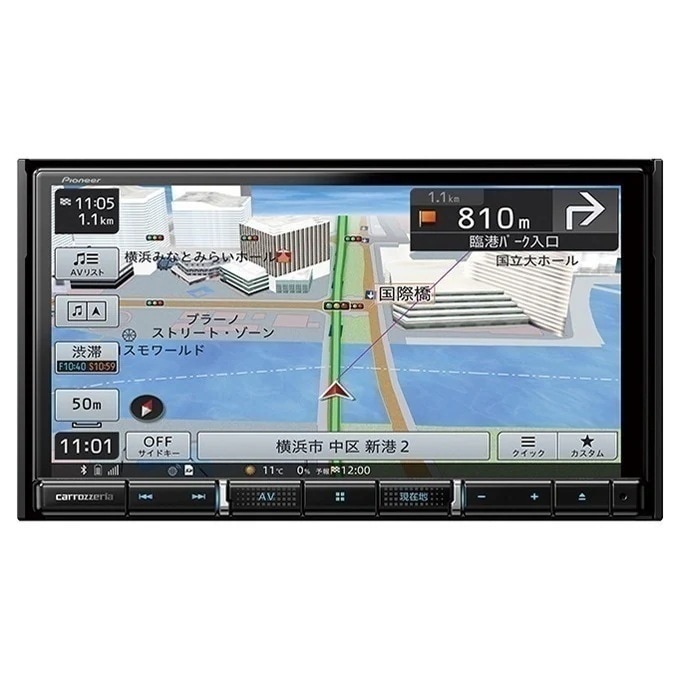 楽ナビ AVIC-RZ812-D [7V型180mmモデル フルセグチューナー AV一体型カーナビゲーション]