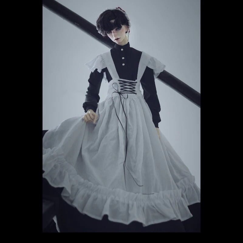 ドール服 BJD ドール衣装セット 洋服 4点 伝統メイド服 MSD/SD/70cmサイズ人形用コスチューム