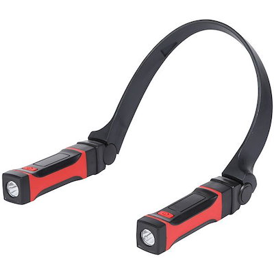 他サイト： オーム電機　LEDネックツインライト 2WAY［LED /単3乾電池×2］　LHP-N24A5の商品画像