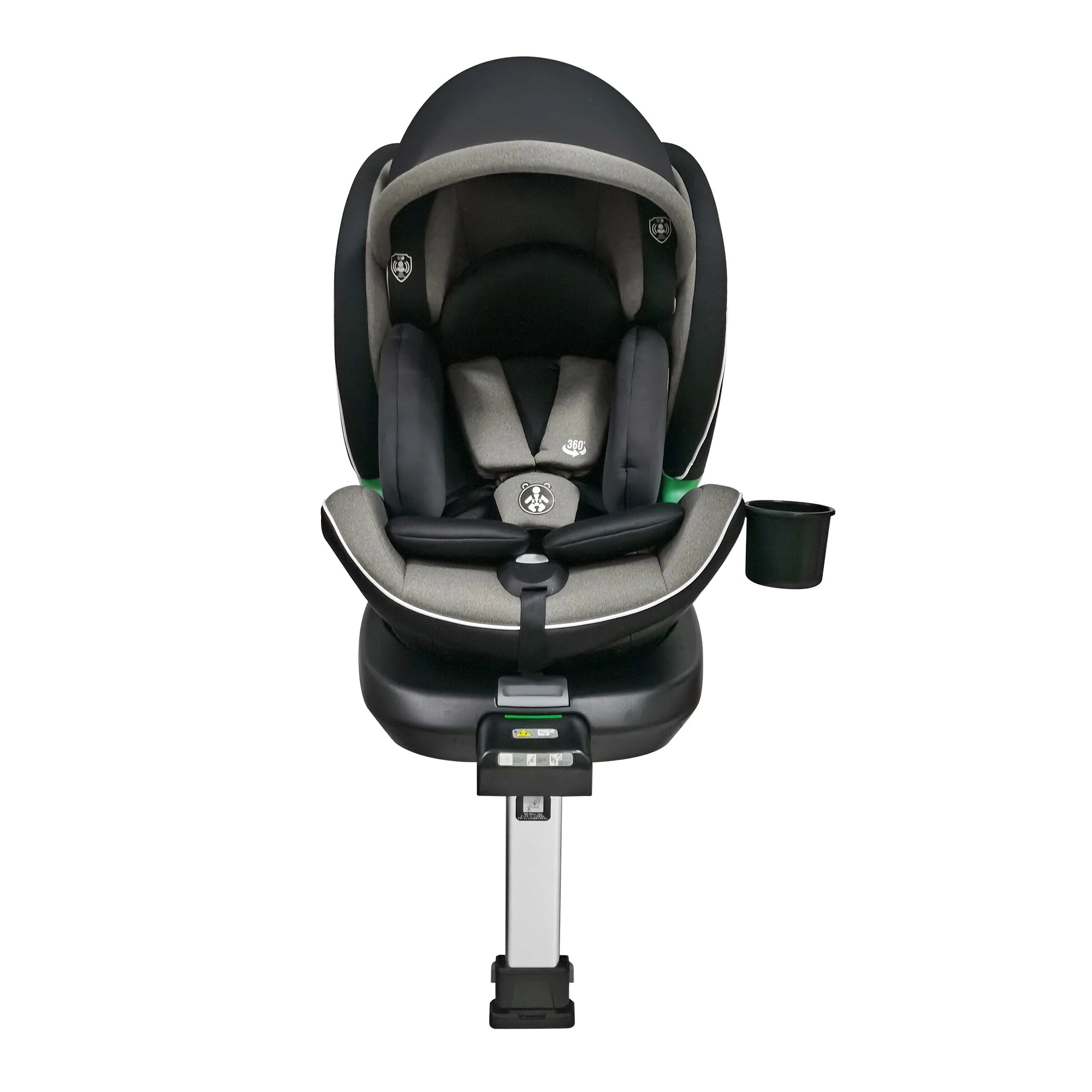 【安心保証】【サポートレッグタイプ】新生児 チャイルドシート ISOFIX 0歳～12歳 360度回転式 40～150cm ジュニアシート 調節可能 洗える キャノピー付き ベビーシート ドリンクホル