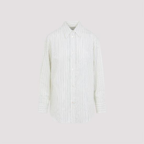 STUDIO NICHOLSON Women Shirts ROUENSNW1733 PARCHMENT