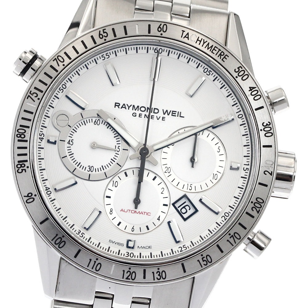 レイモンドウィル RAYMOND WEIL 7740-ST-30001 フリーランサー クロノグラフ 自動巻き メンズ 美品 箱・保証書付き_894403【中古】