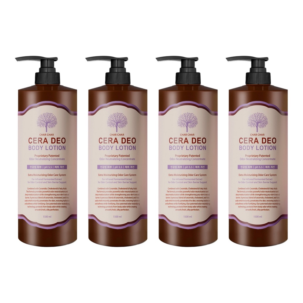 シャシャ セラ デオ ボディローション コットンの香り1500ml4個