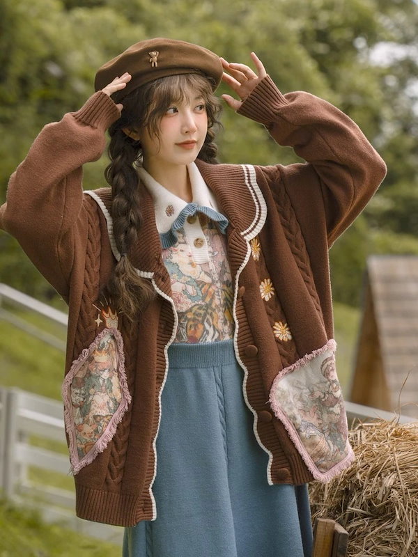 Qoo10] Meladスタイルダークブラウンカーディ