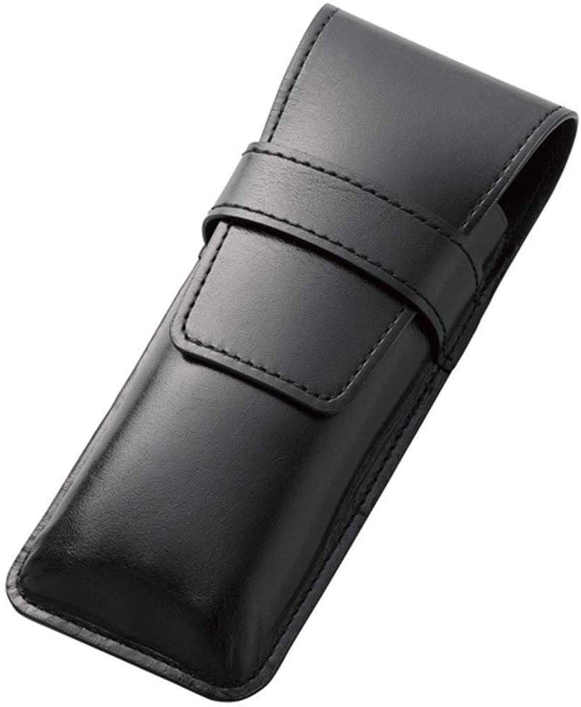 牛革製 ペンシース 太軸筆記具用 2本用 ペンケース 黒 LSF02-500-B 4,568円