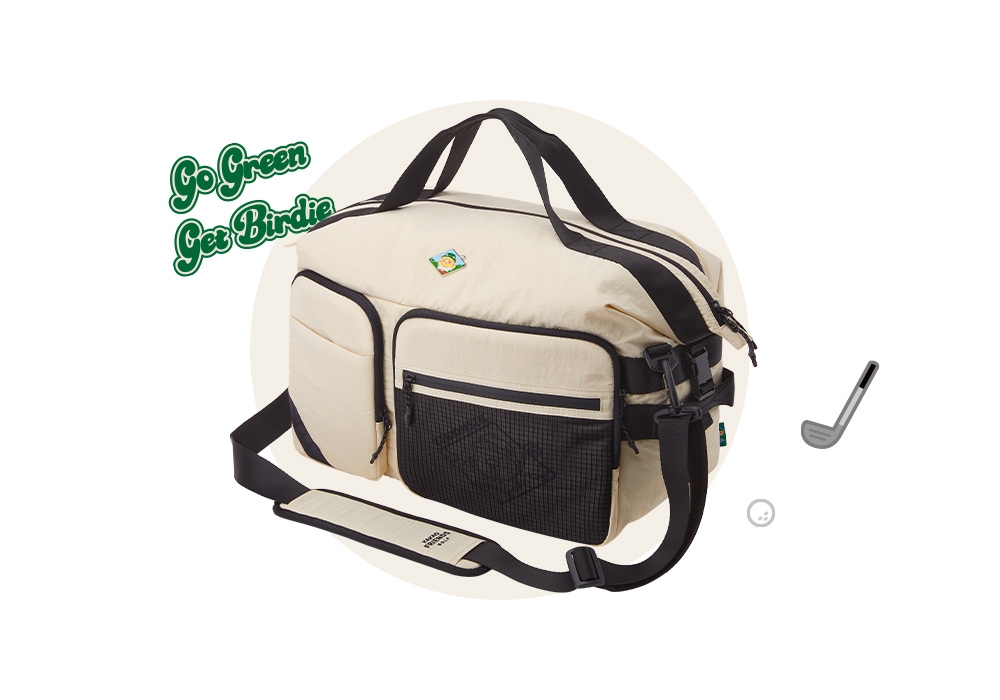 春シーズンスペシャル/ [カカオフレンズゴルフ]ゴーグリーンボストンバッグ - 春食