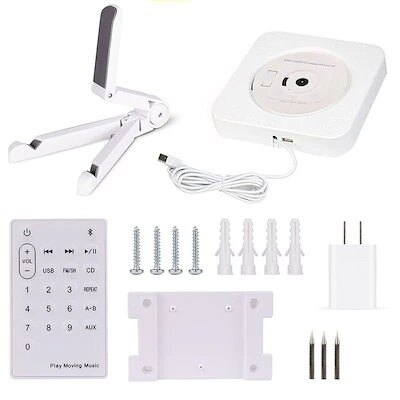 韓国大人気 CDプレーヤー 壁掛け式 が付きBluetooth/FM/USB/SDモード対応 多機能