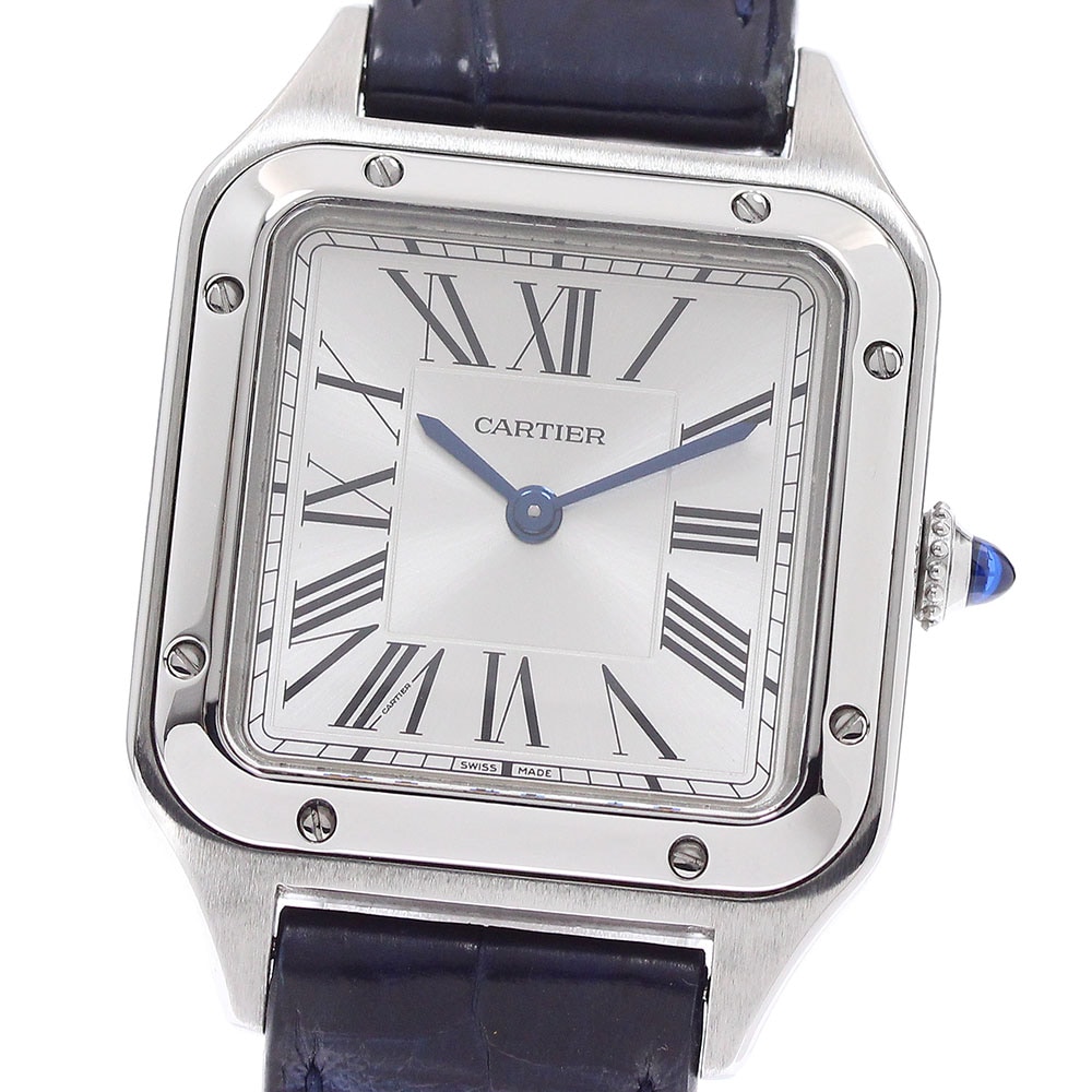 カルティエ CARTIER WSSA0023 サントスデュモン SM クォーツ レディース 保証書付き_958812【中古】