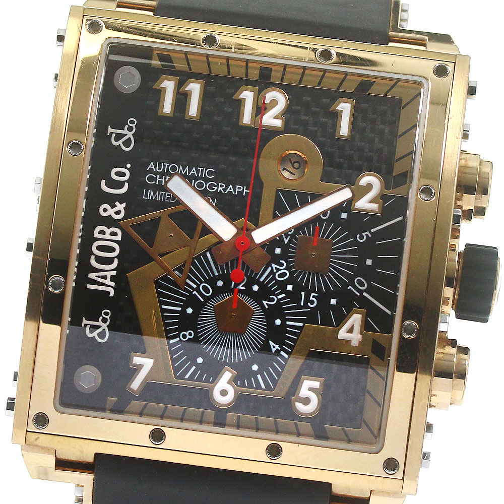 ジェイコブ JACOB&CO JC-Q3BLB エピックI クロノグラフ 自動巻き メンズ 箱・保証書付き_791675【中古】