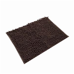 (30個セット) 吸水速乾 バスマット/お風呂マット (36×50cm ブラウン) 長方形 マイクロファイバー 『ソフワ』 (脱衣所)