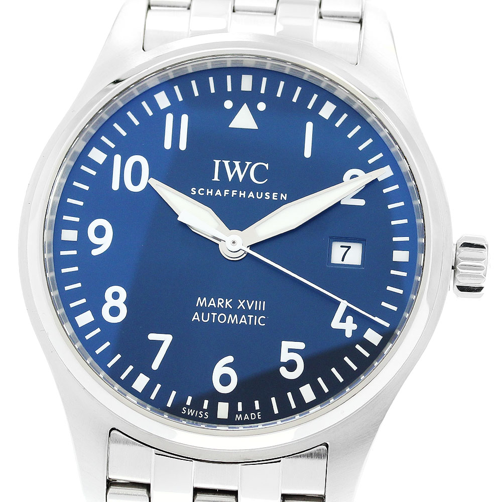 IWC IWC SCHAFFHAUSEN IW327016 パイロットウォッチ マークXVIII デイト 自動巻き メンズ 良品 保証書付き_878059【中古】