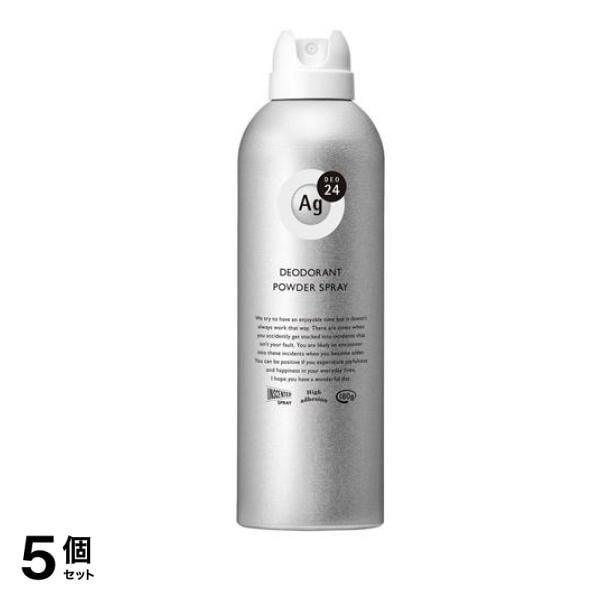 Ag DEO24(エージーデオ24) パウダースプレー 無香性 180g (LL) 5個セット