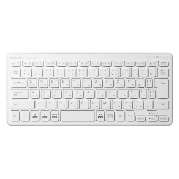TK-FBP100WH Bluetoothミニキーボード パンタグラフ式 薄型 マルチOS対応 ホワイト メーカー直送