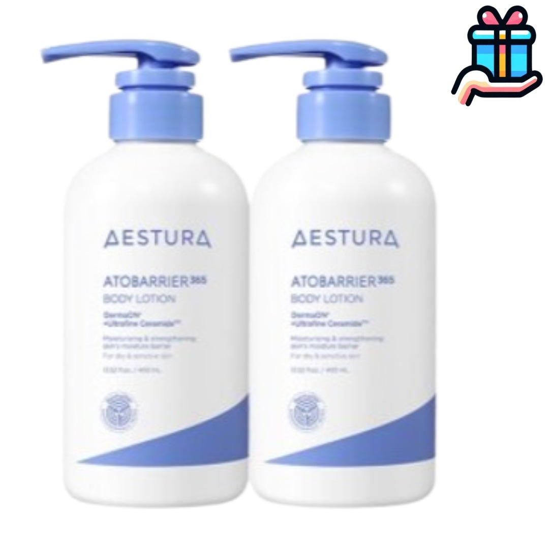 [大容量企画セット1+1] NEW 第2世代 アトバリア 365 ボディローション 400ml*2 総800ml 泡 キッズ 幼児 家族 柔らかさ 韓国コスメ 正規品 にきび性 肌トラブル 肌 毛穴