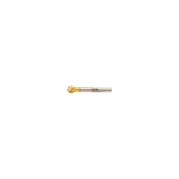 スーパー SBT8C03 スーパー超硬バー チタンコーティング オール超硬タイプ 球型 (ダブルカット) 刃径:6.0mm 軸径:6.0mm メーカー直送