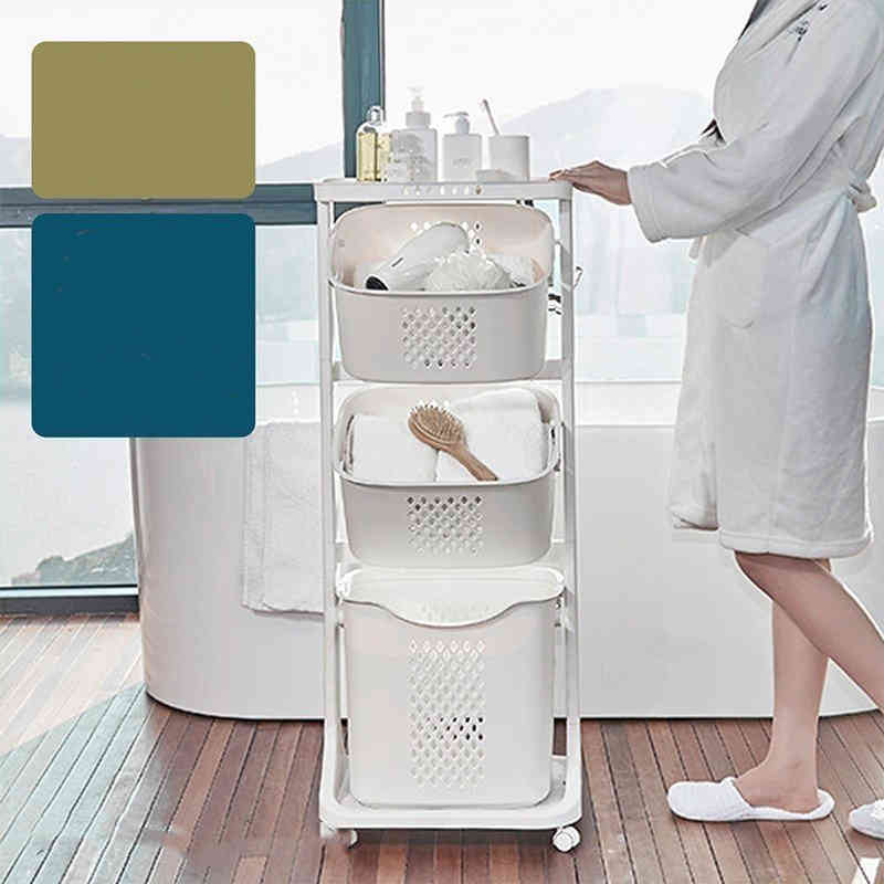 レア商品ランドリ ランドリーバスケット ランドリーワゴン 洗濯かご ランドリーボックス おしゃれ キャスター ランドリーバスケット 3段