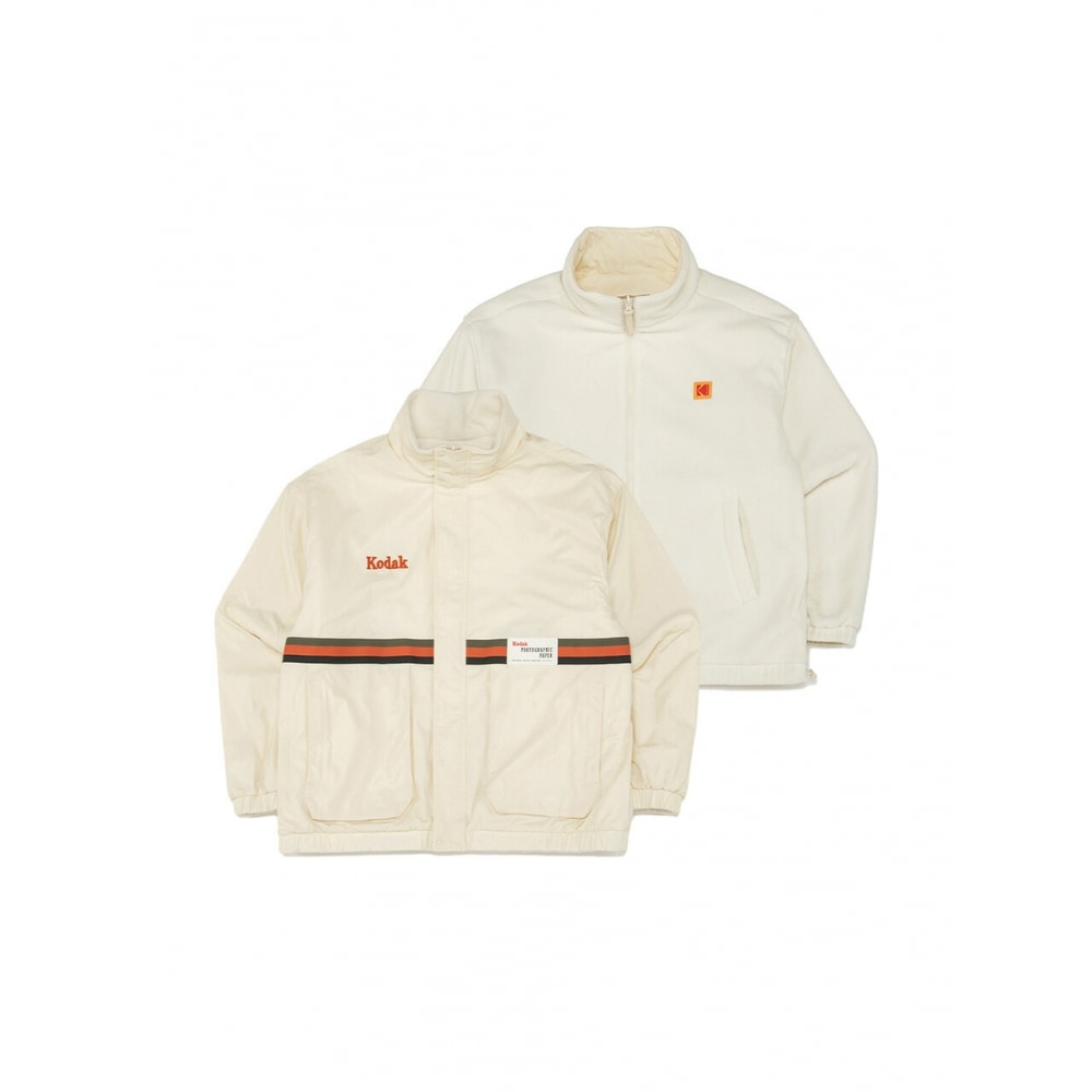 KODAK Apparel コダカラーリバーシブルフリースジャケット IVORY