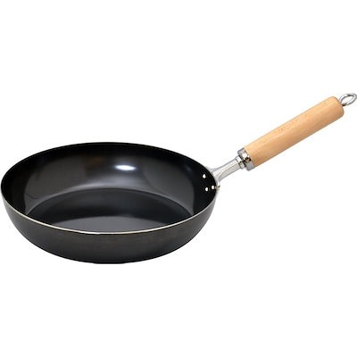 他サイト： 【即納】和平フレイズ 燕三条 黒皮鉄 フライパン 26cm IH対応 ガス 木のハンドル 日本製 厳選素材 GR-9748の商品画像