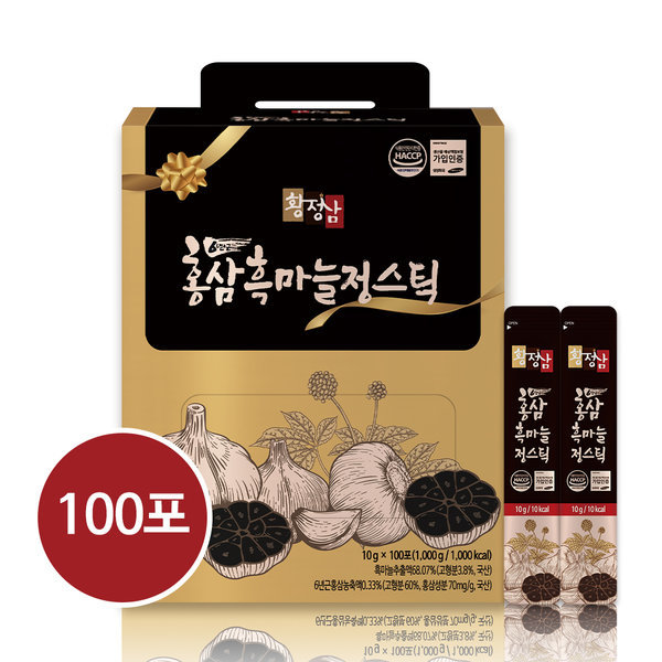 ファンジョンサム紅参黒ニンニクスティック100包節約構成