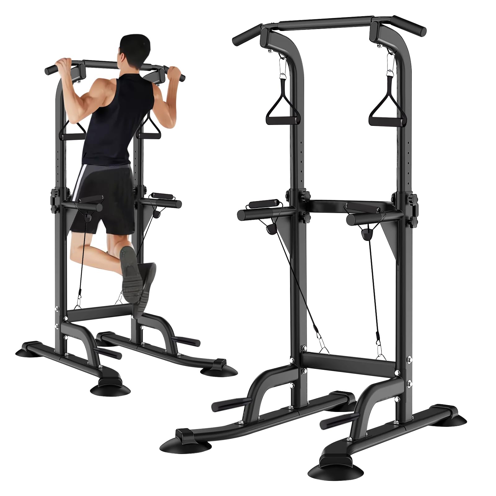 懸垂 懸垂マシン ぶら下がり健康器 懸垂バー 【コンパクト/スリム/10段